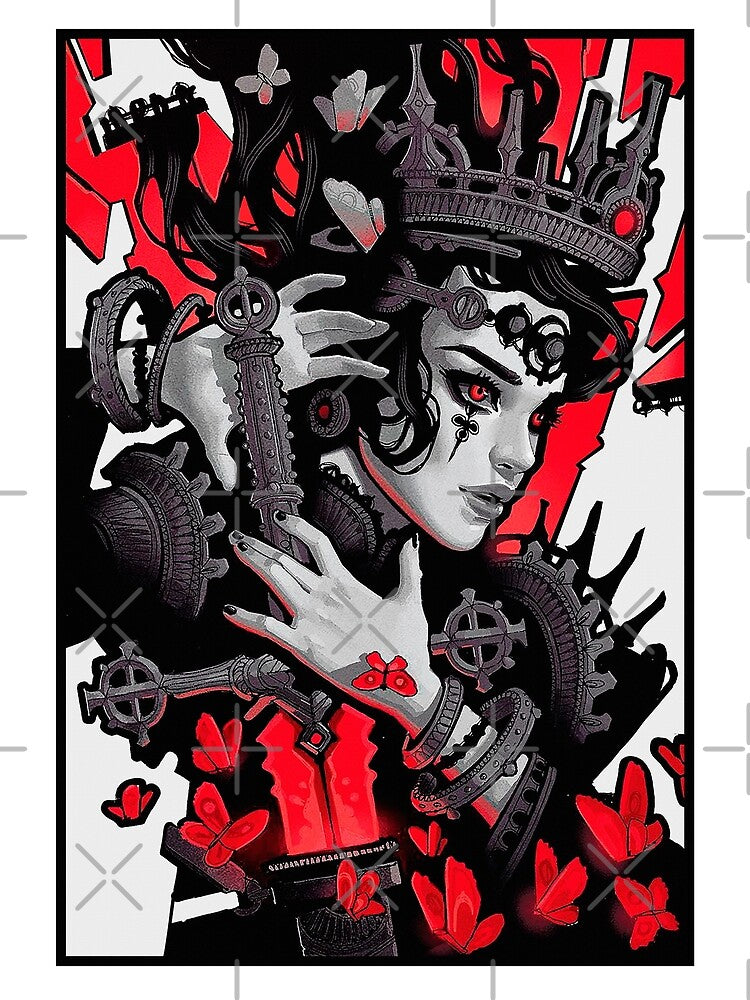 Vaporwave Beauty Queen Traditional Fine Art by OWLvision33