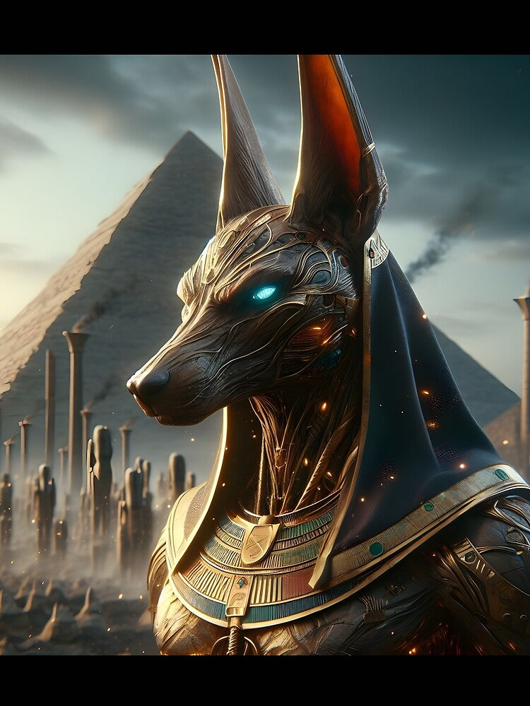 Anubis Egyptian God by GalleryBrisArt