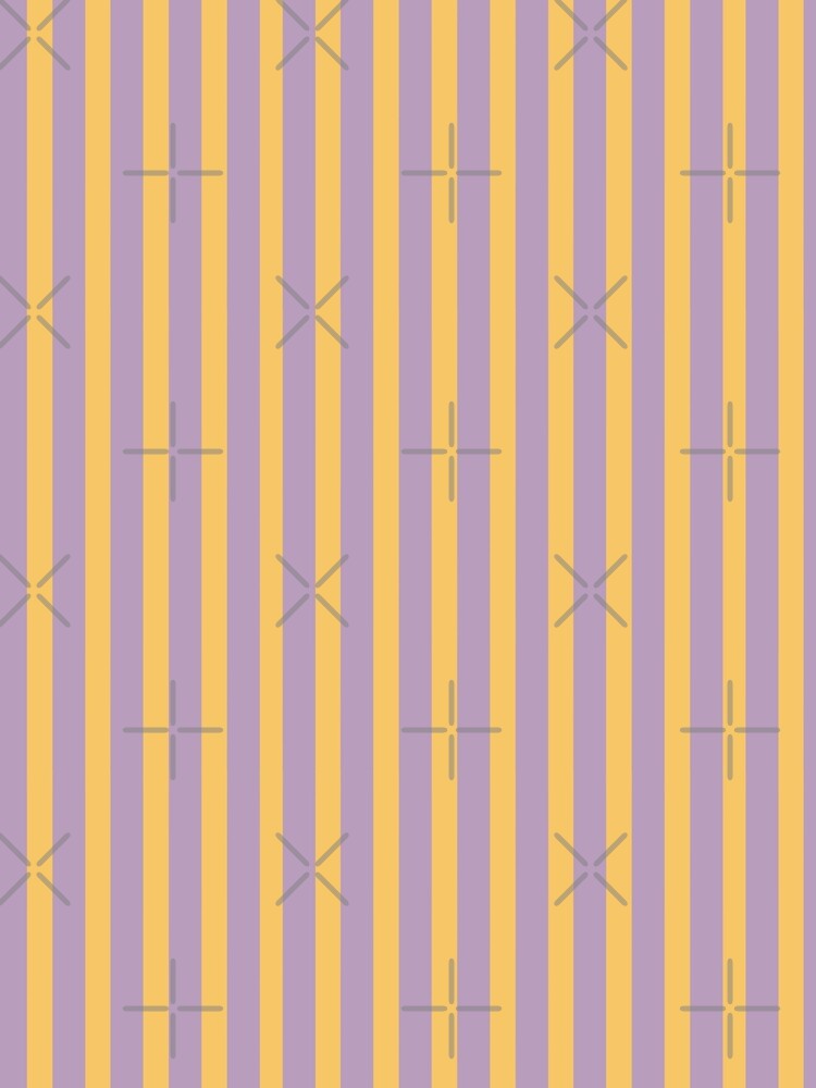 Soft Purple and Yellow Stripes by The Innocent Ghost Project