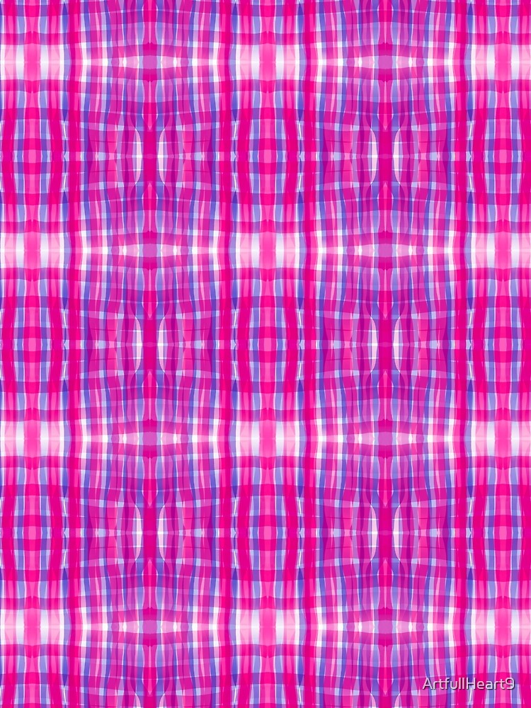 Red and Blue Plaid by ArtfullHeart9