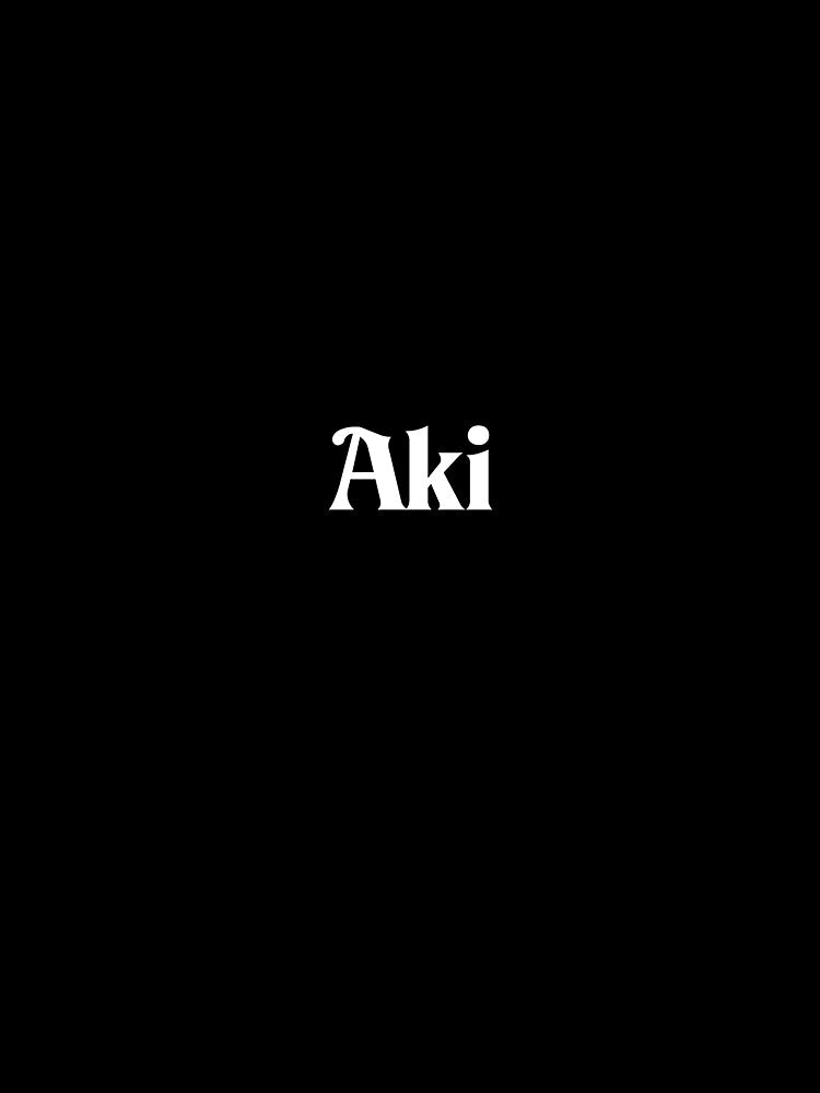 Name Aki White Deneane Font by Art in My Loft
