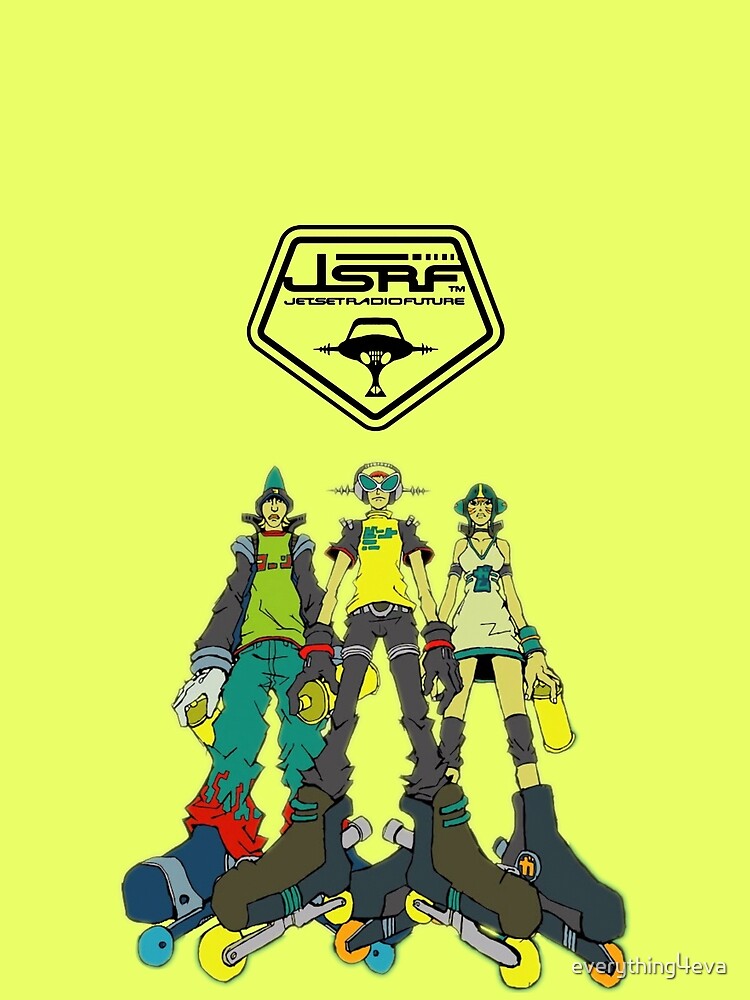 Jet Set Radio Future (JSRF) The GGs Logo Black by everything4eva
