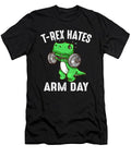 Funny T-rex Dinosaur Fitness Art Cute Arm Workout Men Boys T-shirt T-Shirt