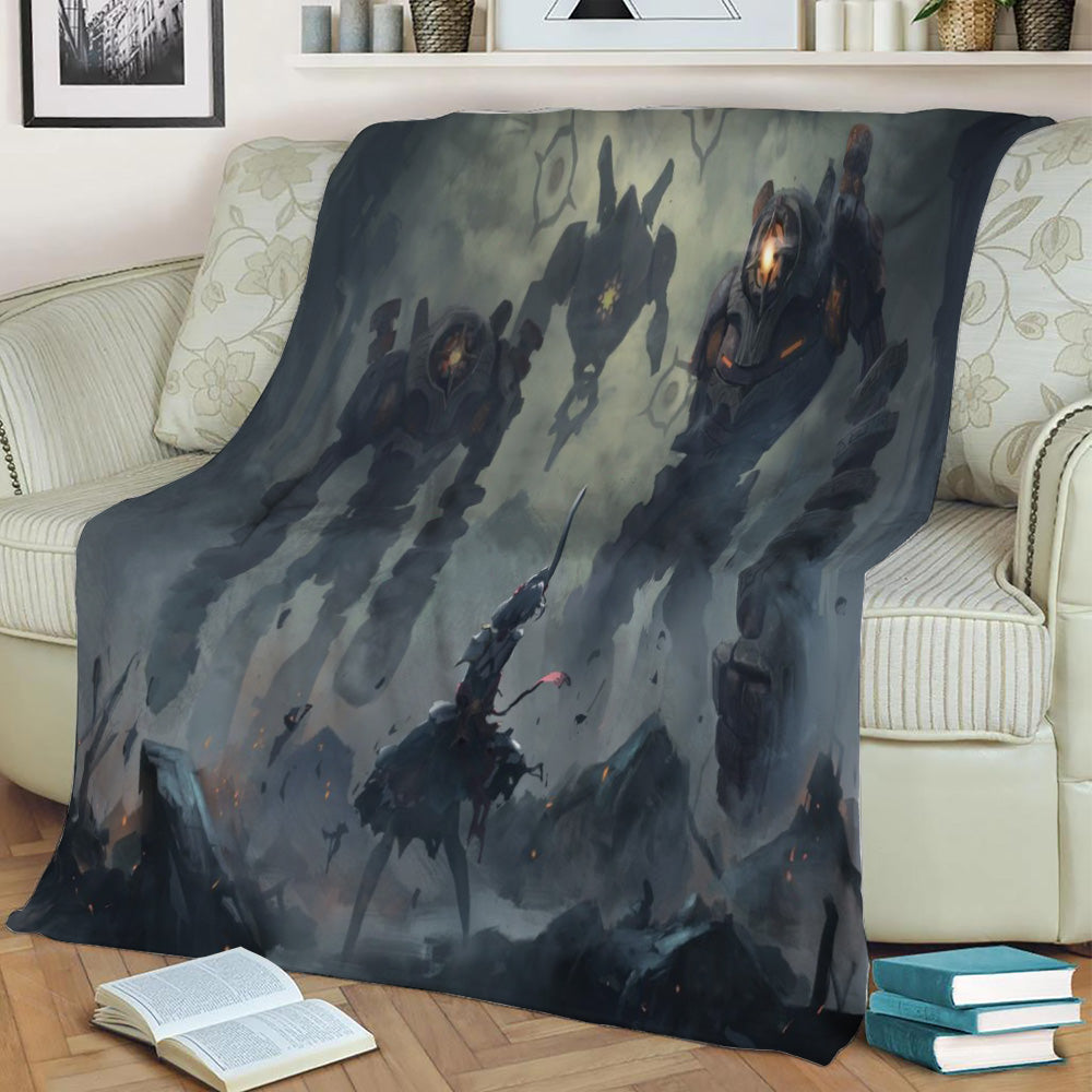 genshin impact Fleece Throw Blanket