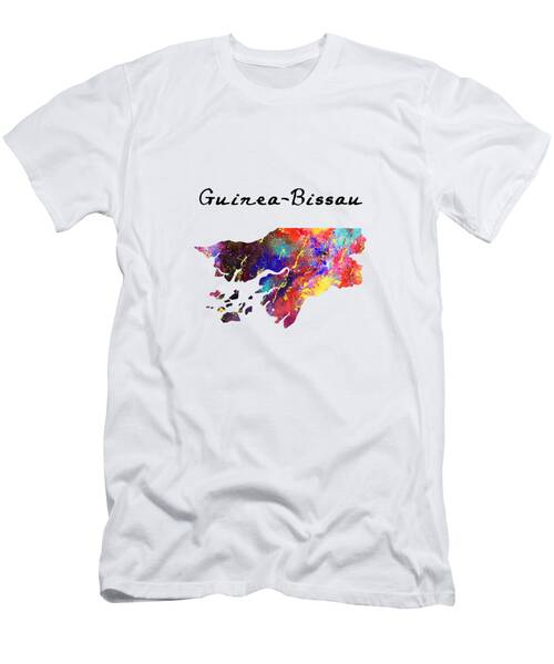 Guineabissau Quote Art Design Inspirational Motiv T-Shirt