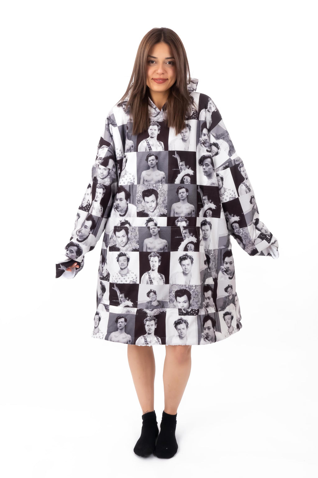 HS Collage Hoodie Blanket