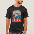 Ibiza Spain Illustration Travel Art Vintage