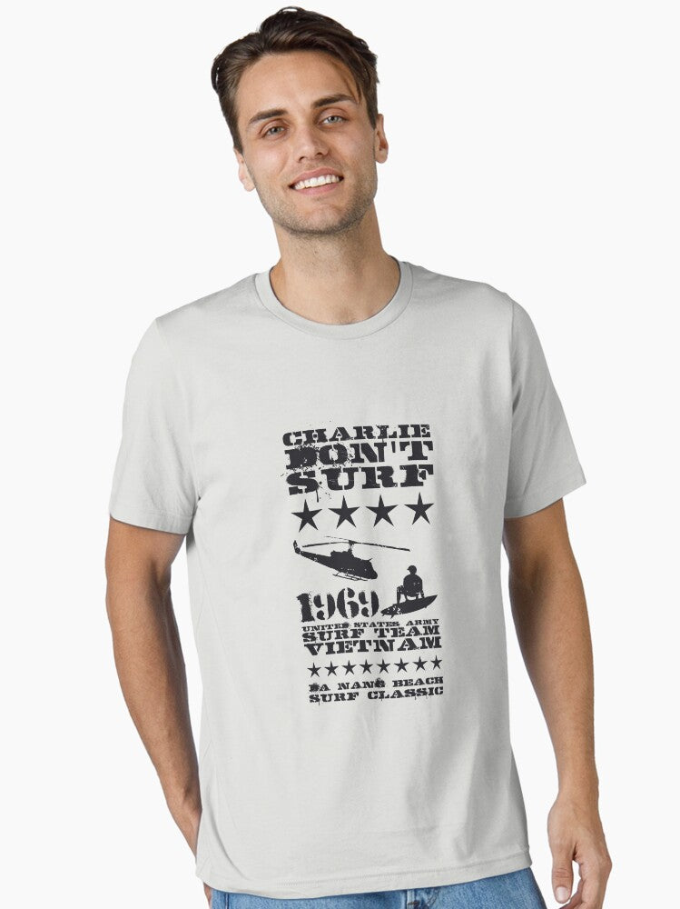 Surf team vietnam – Charlie don’t surf – Black Essential T-Shirt