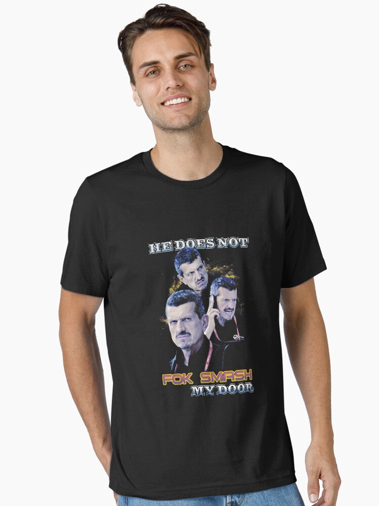 Gunther Steiner He Does Not Fok Smash My Door Classic Essential T-Shirt