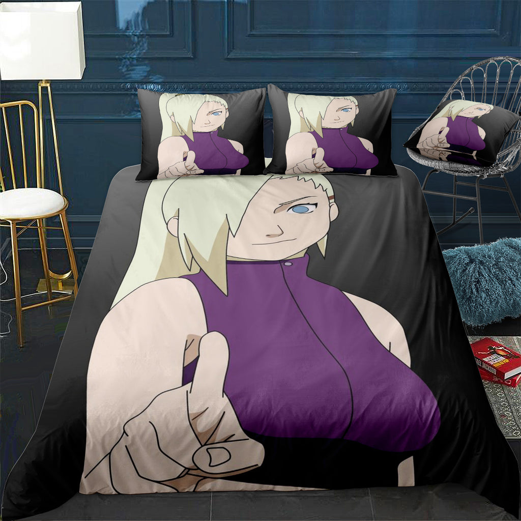 ino yamanaka Bedding Set (Duvet Cover & Pillow Shams)