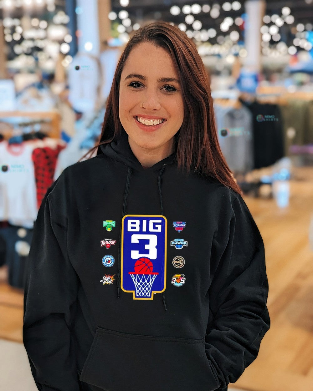 BIG3 professional basketball league logos shirt