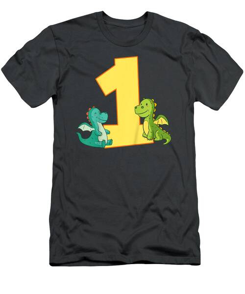 Kids 1st Birthday Dragon Gift 1 Year Old Dragon T T-Shirt