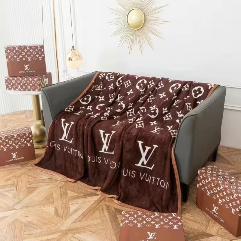 Throw blanket black and brown color for sofa 957