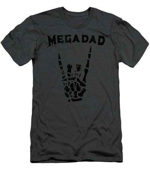 Megadad Rock Heavy Metal Guitar Dad Tshirt T-Shirt
