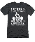 Muscle Up No Backing Down Hilarious Lifting Mafia Tshirt T-Shirt