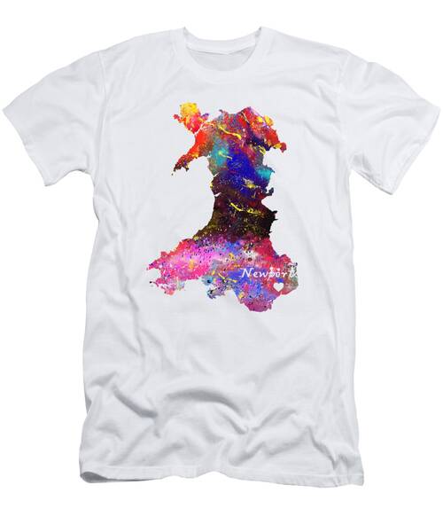 Newport Heart On Map Quote Art Design Inspirationa T-Shirt