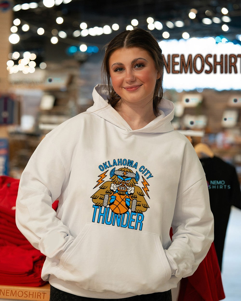 Oklahoma City Thunder bull mascot shirt