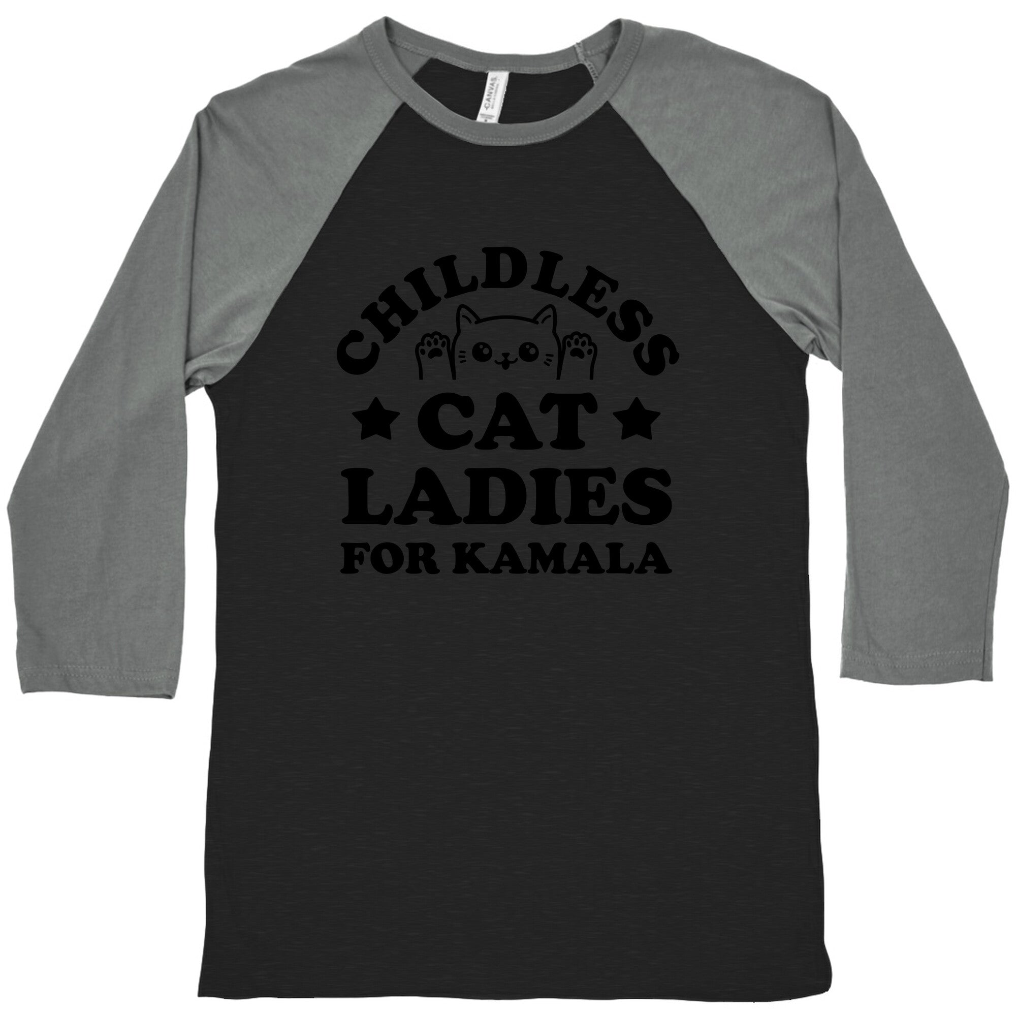 Childless Cat Ladies for Kamala Baseball Tee
