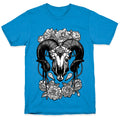 Flowery Ram Skull T-Shirt