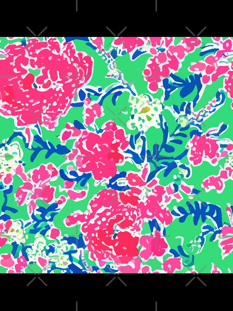 Roses and branches on green by SophieClimaArt
