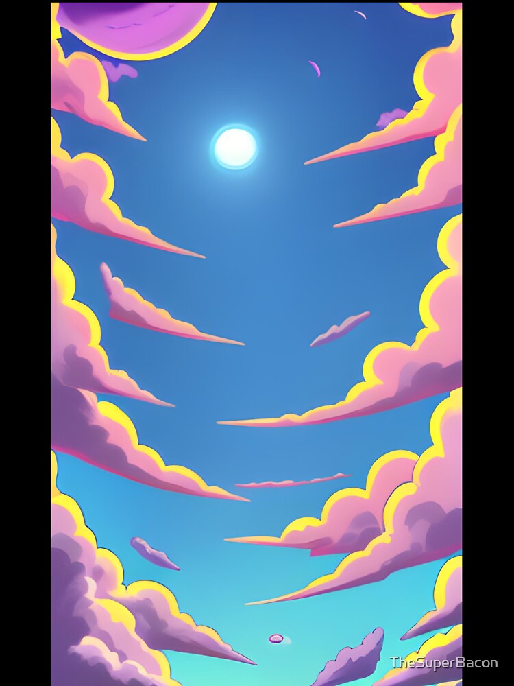 Anime Style Cotton Candy Sky by TheSuperBacon