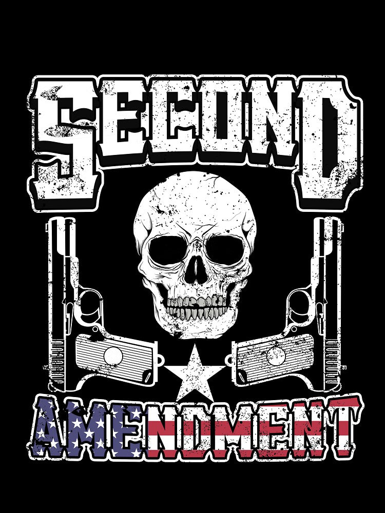 Second Amendment T-Shirt | USA Guns and Skulls Tee by AllStarMerch