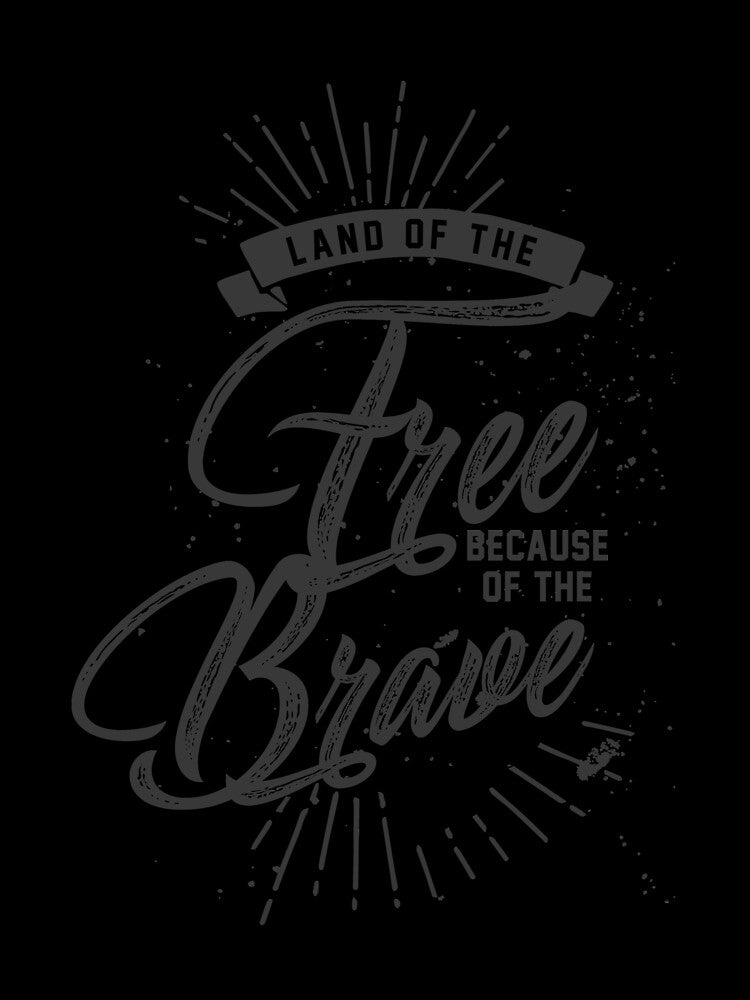 Land of the Free Because of the Brave T-Shirt by AllStarMerch