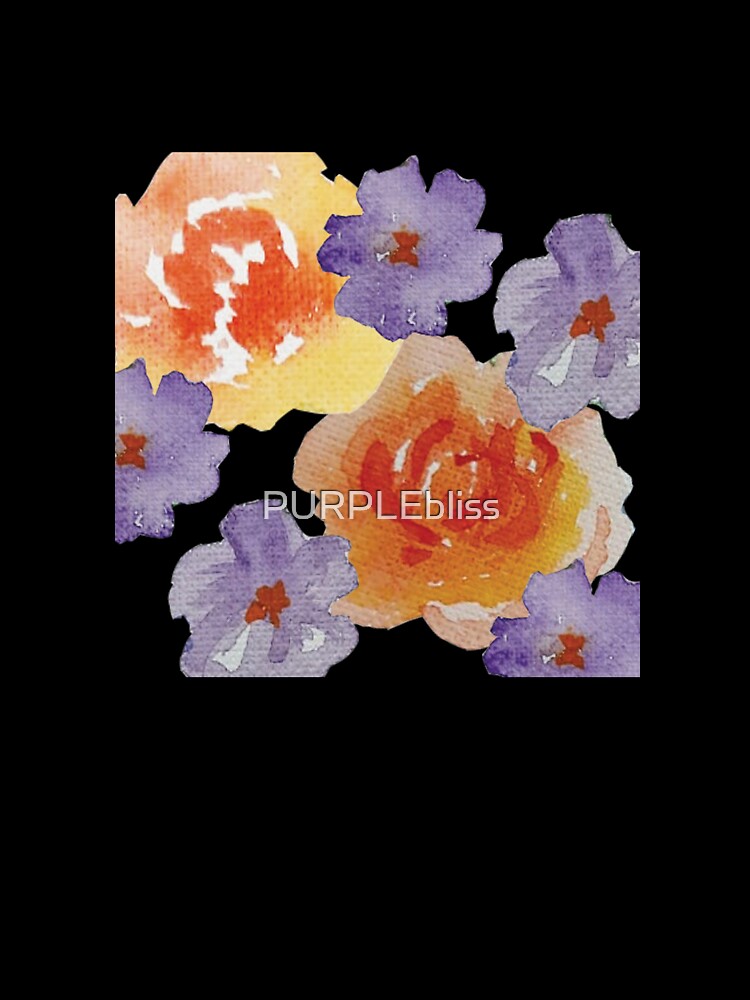 Oversized watercoloured florals by PURPLEbliss