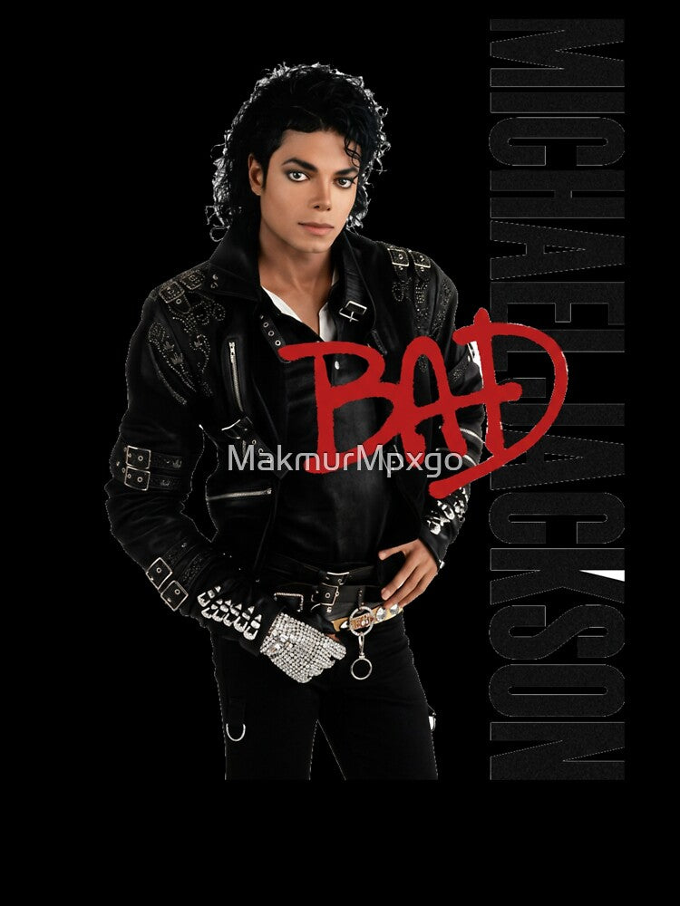 King of Pop Red Vintage Portrait Fan Art by MakmurMpxgo