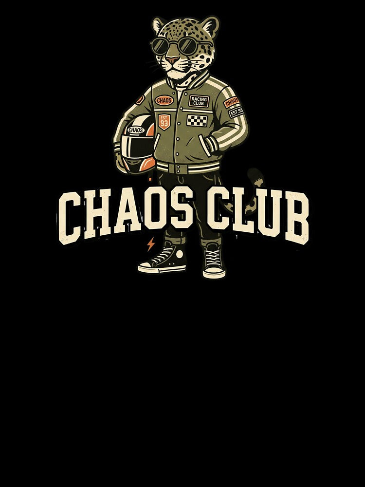 Chaos Club Leopard – Vintage Streetwear Fashion Design by SOFWIN
