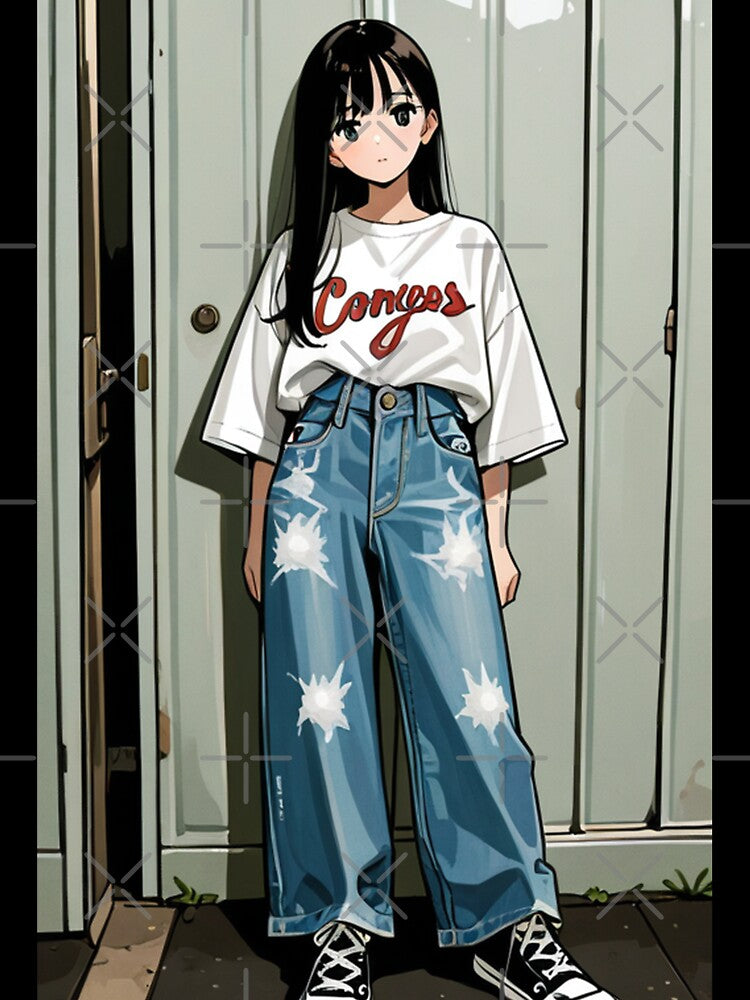 Casual Fashion - Young woman in relaxed outfit by AnimeShin