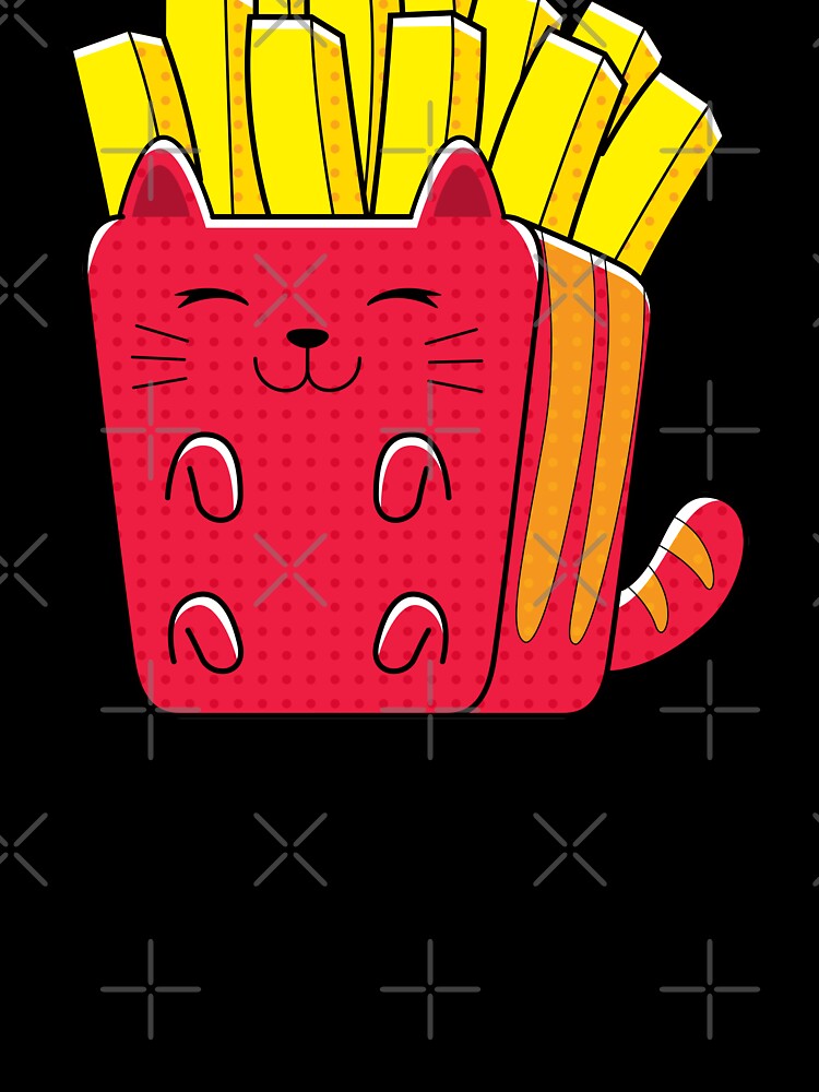 Yummy Kawaii Cat Chips by PosterpartyCo