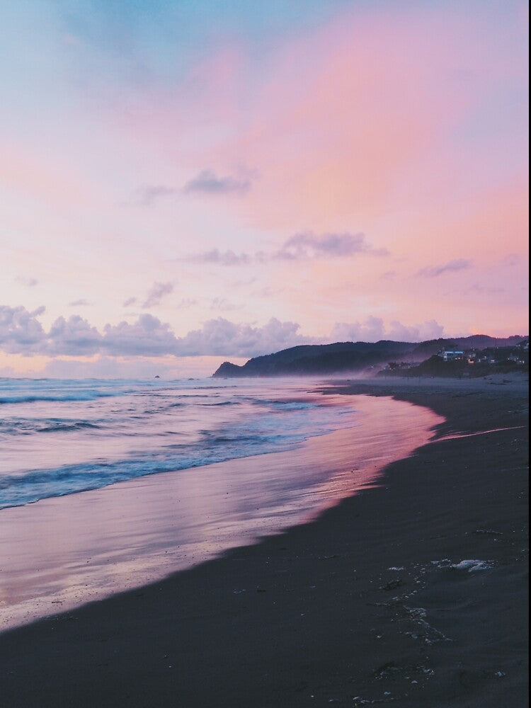 Pink Cotton Candy Sunset Beach by newburyboutique
