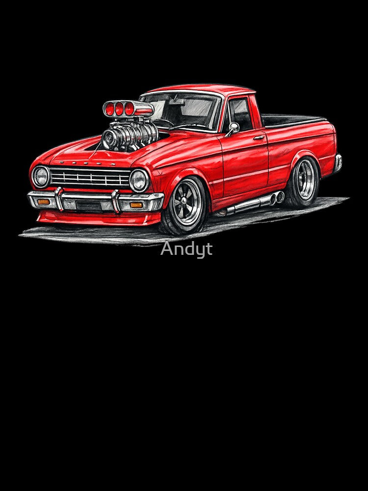 Little red hot rod Ute by Andyt