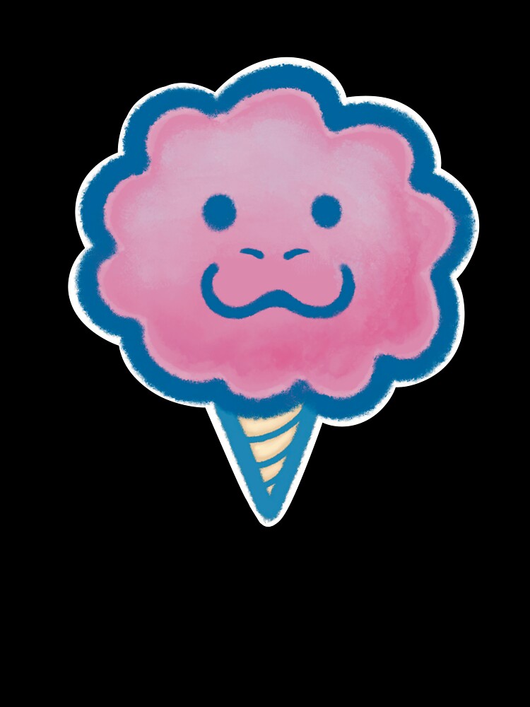 cotton candy seal pink with blue lineart by petselkie