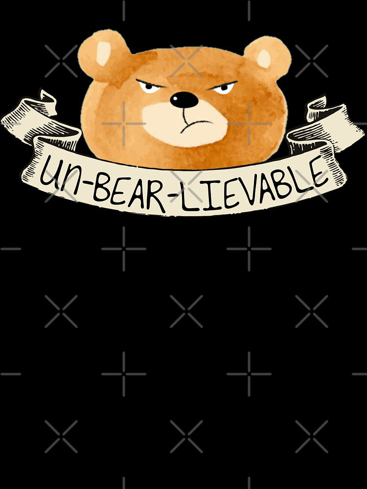 Bear Pun - Unbearlievable Attitude Bear by ambers-designs