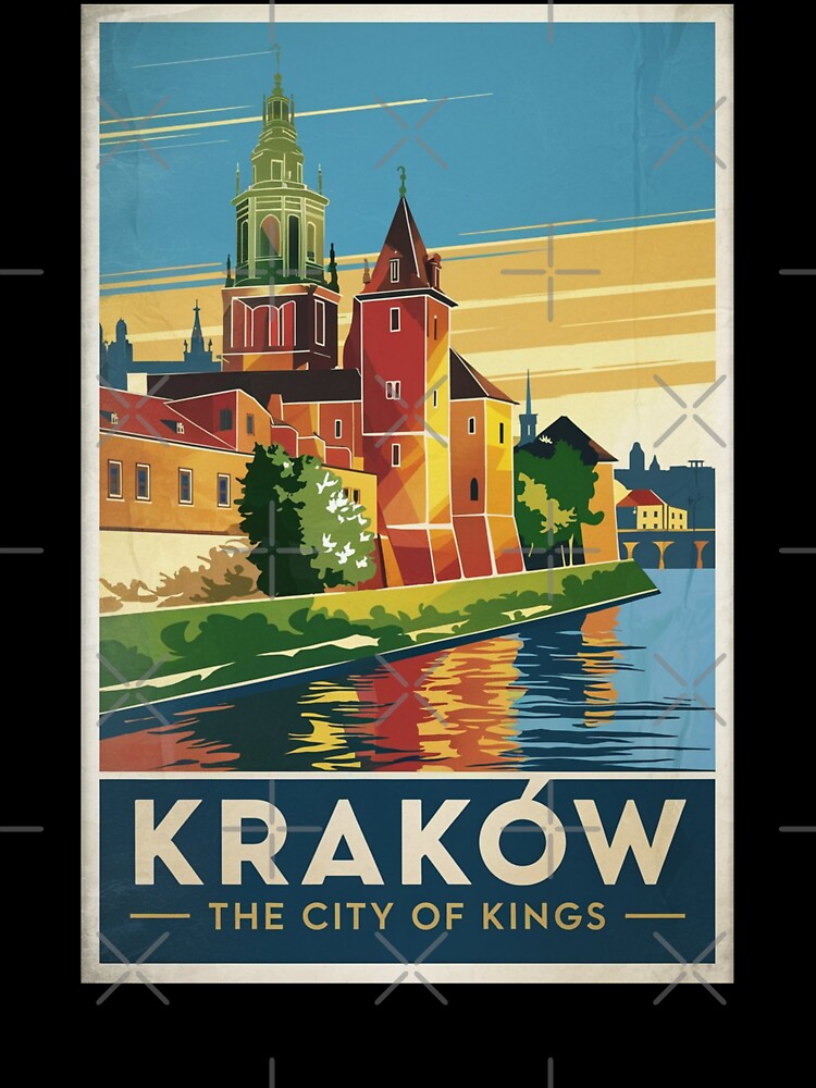 Krakow Vintage Travel Poster by TravelerRat