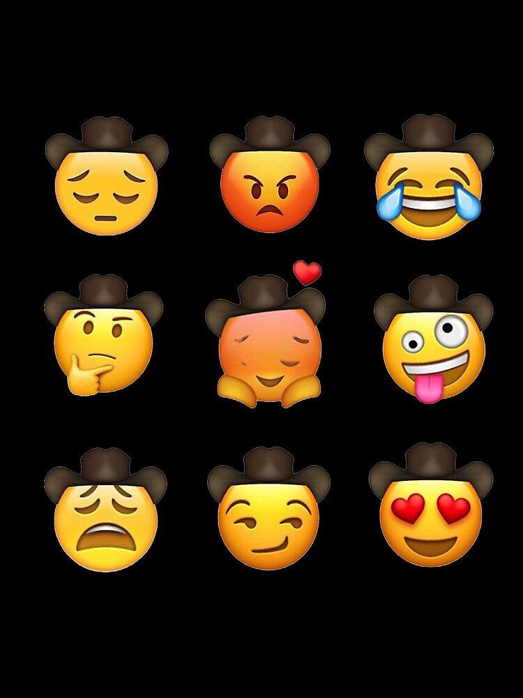 Cowboy Meme Emoji Pack meme, Cowboy Meme Emoji Pack meme stickers, Cowboy Meme Emoji Pack meme shirt For Mom Dad Kids by yota habi