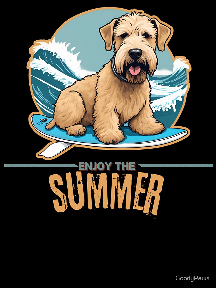 Soft Coated Wheaten Terrier Dog summer Holidays dog Enjoy the Summer by GoodyPaws
