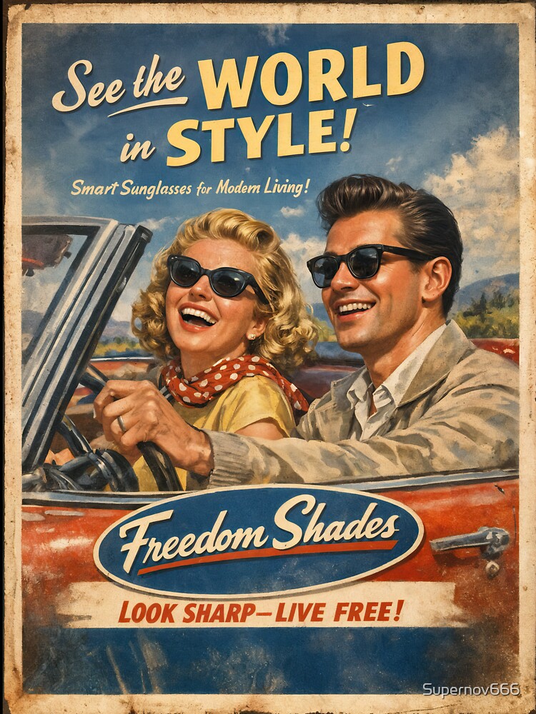 Freedom Shades – Retro Sunglasses Adventure by ForeverPrintsOK