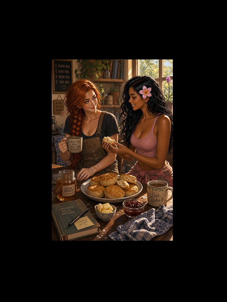 Rowan Fletcher Shanti Riveria sharing biscuits by CathryneDelamort