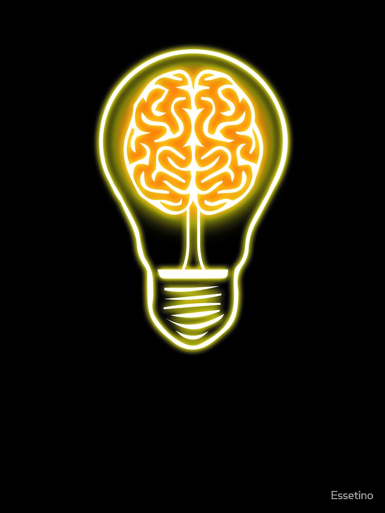Light Bulb Idea Abstract Brain Mindfulness Cool Graphic by Essetino