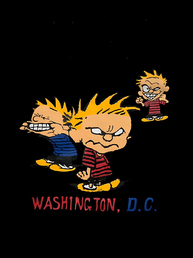 Calvin And Hobbes Grumpy Retro Cartoon by ElnabiL66