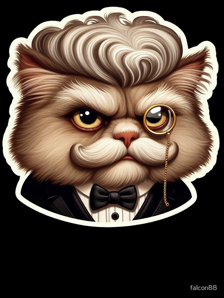 Grumpy Old Cat Dressed Like a Rich CEO Reloaded-Viral Drop 2025 by Imaginarium of Chaos falcon88