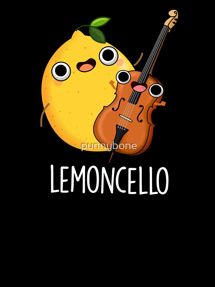 Lemoncello Funny Drink Puns (Dark BG) by punnybone