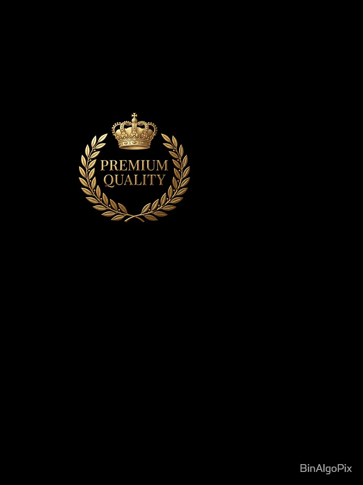Premium Quality Laurel Crown Gold Badge by BinAlgoPix