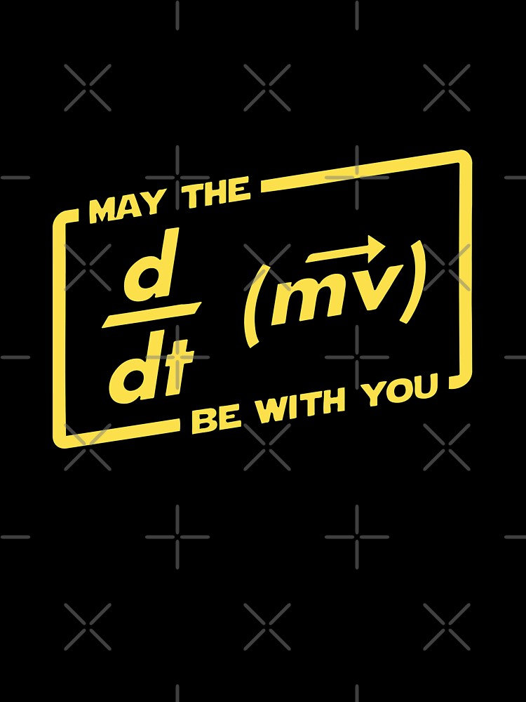 May the force (F=ma) be with you. Physics Maths by labstud