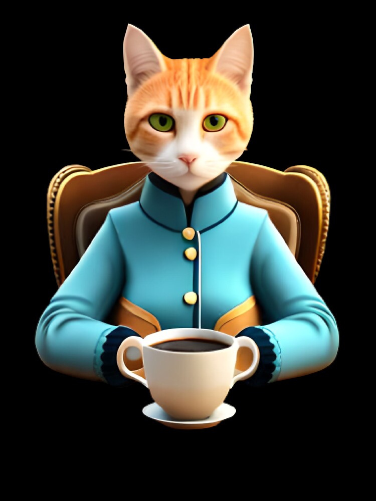 Coffee Lover Cat Mother by mdpzart