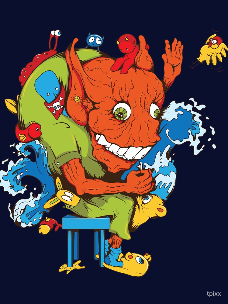 Funny Colorful Cartoon by tpixx