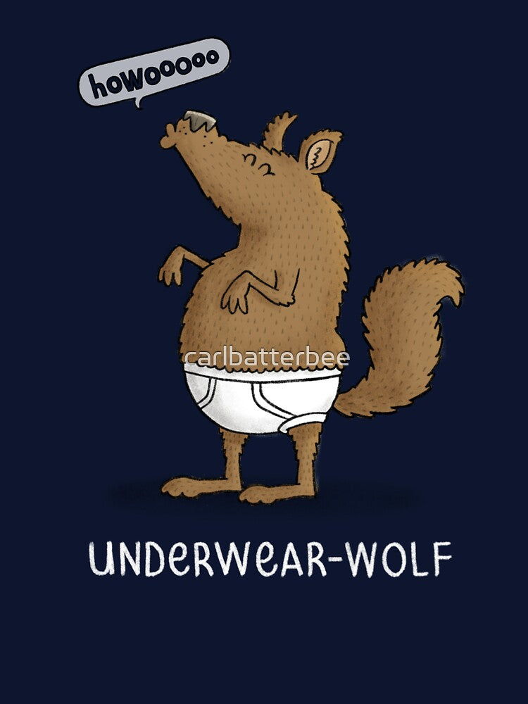 Underwear Wolf by carlbatterbee